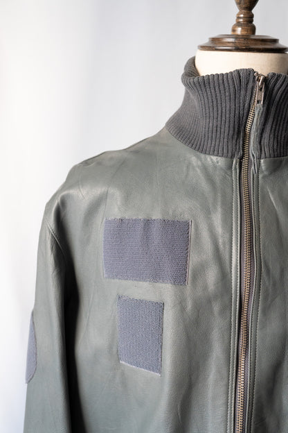 90s West German BLW Goatskin Pilot Leather Jacket