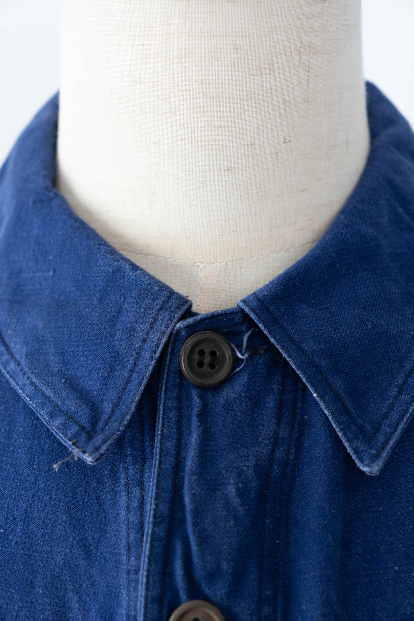~30s French Work Blue Cotton Twill Jacket