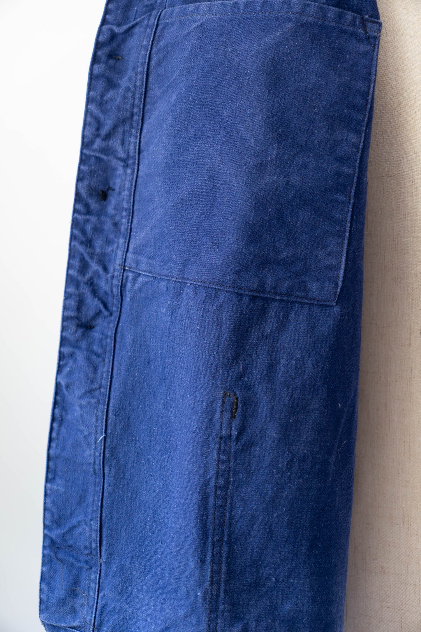 ~30s French Work Blue Cotton Twill Jacket