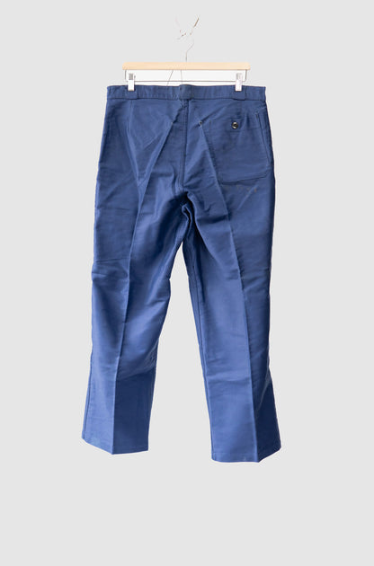 40s French Work Vulcain Blue Moleskin Jacket DEAD STOCK