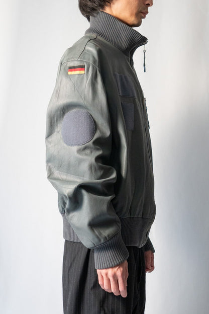 90s West German BLW Goatskin Pilot Leather Jacket