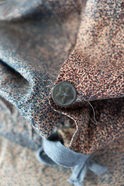 ~80s Yugoslavia Army Sniper Smock Microdot Camouflage With Groove Bag DEADSTOCK