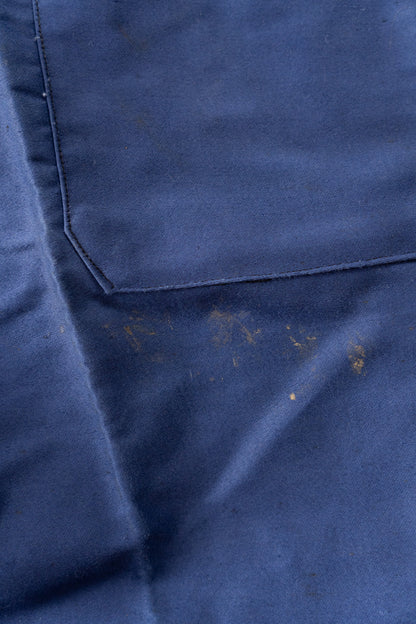 40s French Work Vulcain Blue Moleskin Jacket DEAD STOCK