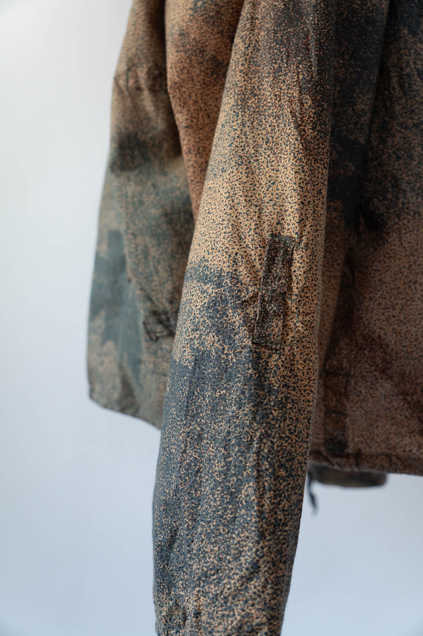 ~80s Yugoslavia Army Sniper Smock Microdot Camouflage With Groove Bag DEADSTOCK