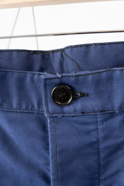 40s French Work Vulcain Blue Moleskin Jacket DEAD STOCK