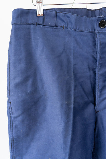 40s French Work Vulcain Blue Moleskin Jacket DEAD STOCK