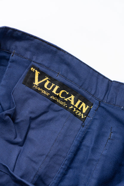 40s French Work Vulcain Blue Moleskin Jacket DEAD STOCK
