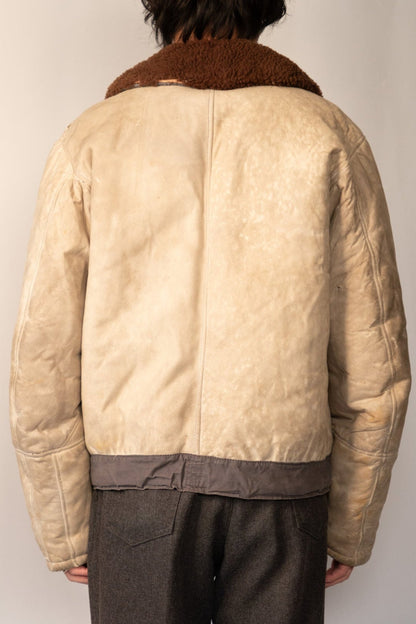 40s German Air force Luftwaffe Sheepskin Mouton Kanal Jacket