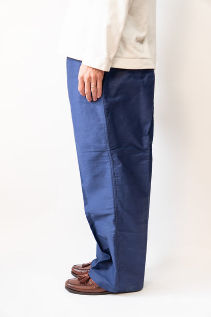 40s French Work Vulcain Blue Moleskin Jacket DEAD STOCK