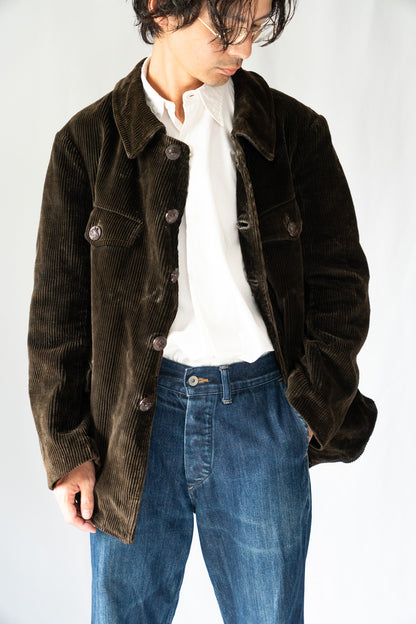 30s AdolpheLafont Brown Corduroy Hunting Jacket