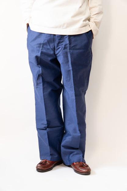 40s French Work Vulcain Blue Moleskin Jacket DEAD STOCK