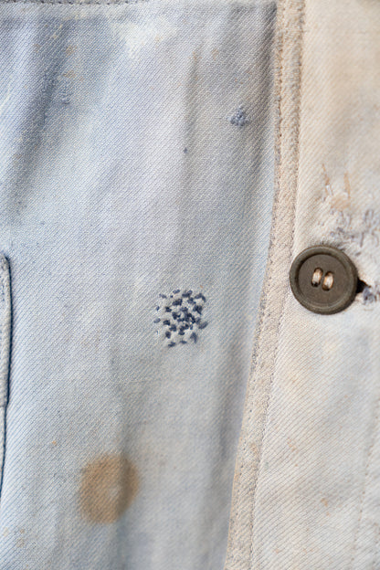 40s French Work Cotton Twill Jacket "Adolphe Lafont"