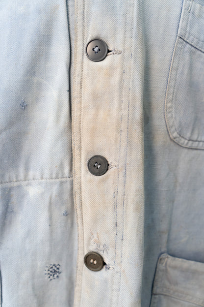 40s French Work Cotton Twill Jacket "Adolphe Lafont"