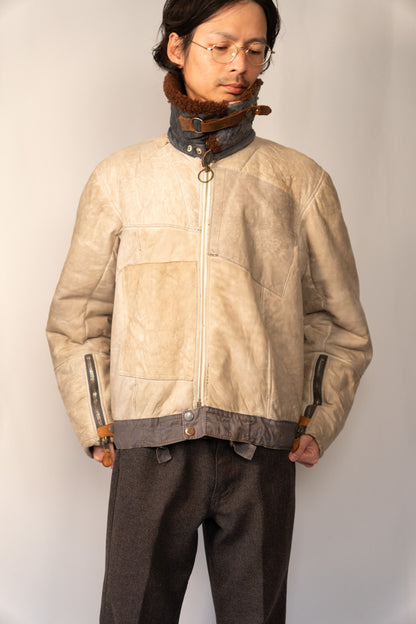 40s German Air force Luftwaffe Sheepskin Mouton Kanal Jacket