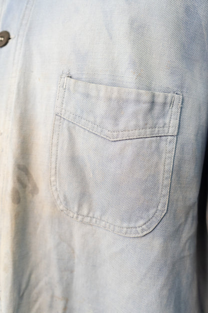 40s French Work Cotton Twill Jacket "Adolphe Lafont"