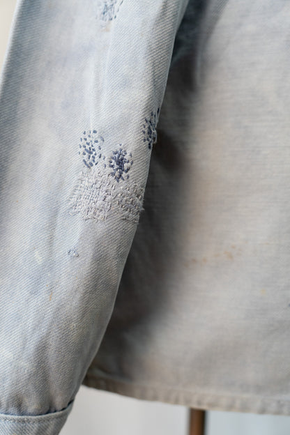 40s French Work Cotton Twill Jacket "Adolphe Lafont"