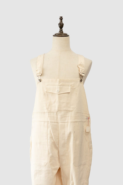 50s French Marine Nationale Cotton HBT Salopette "DECATI" DEAD STOCK