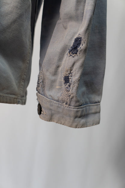 40s French Work Cotton Twill Jacket "Adolphe Lafont"