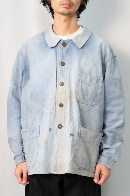 40s French Work Cotton Twill Jacket "Adolphe Lafont"