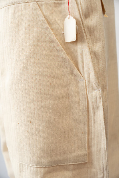 50s French Marine Nationale Cotton HBT Salopette "DECATI" DEAD STOCK