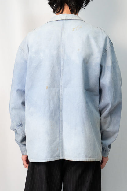 40s French Work Cotton Twill Jacket "Adolphe Lafont"