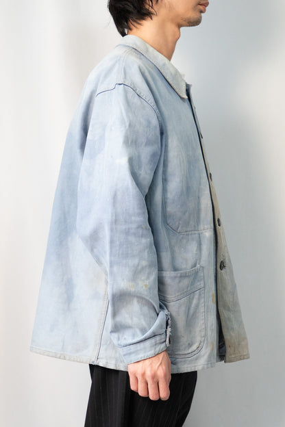 40s French Work Cotton Twill Jacket "Adolphe Lafont"