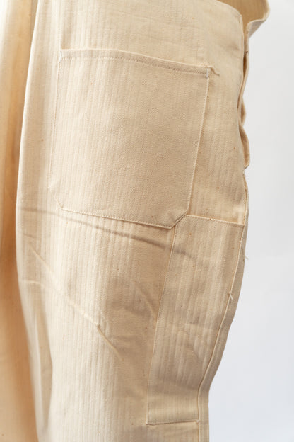 50s French Marine Nationale Cotton HBT Salopette "DECATI" DEAD STOCK