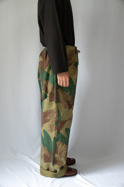 50s Belgian Army Brush Stroke Camoflage Over Pants Early Model "size5"