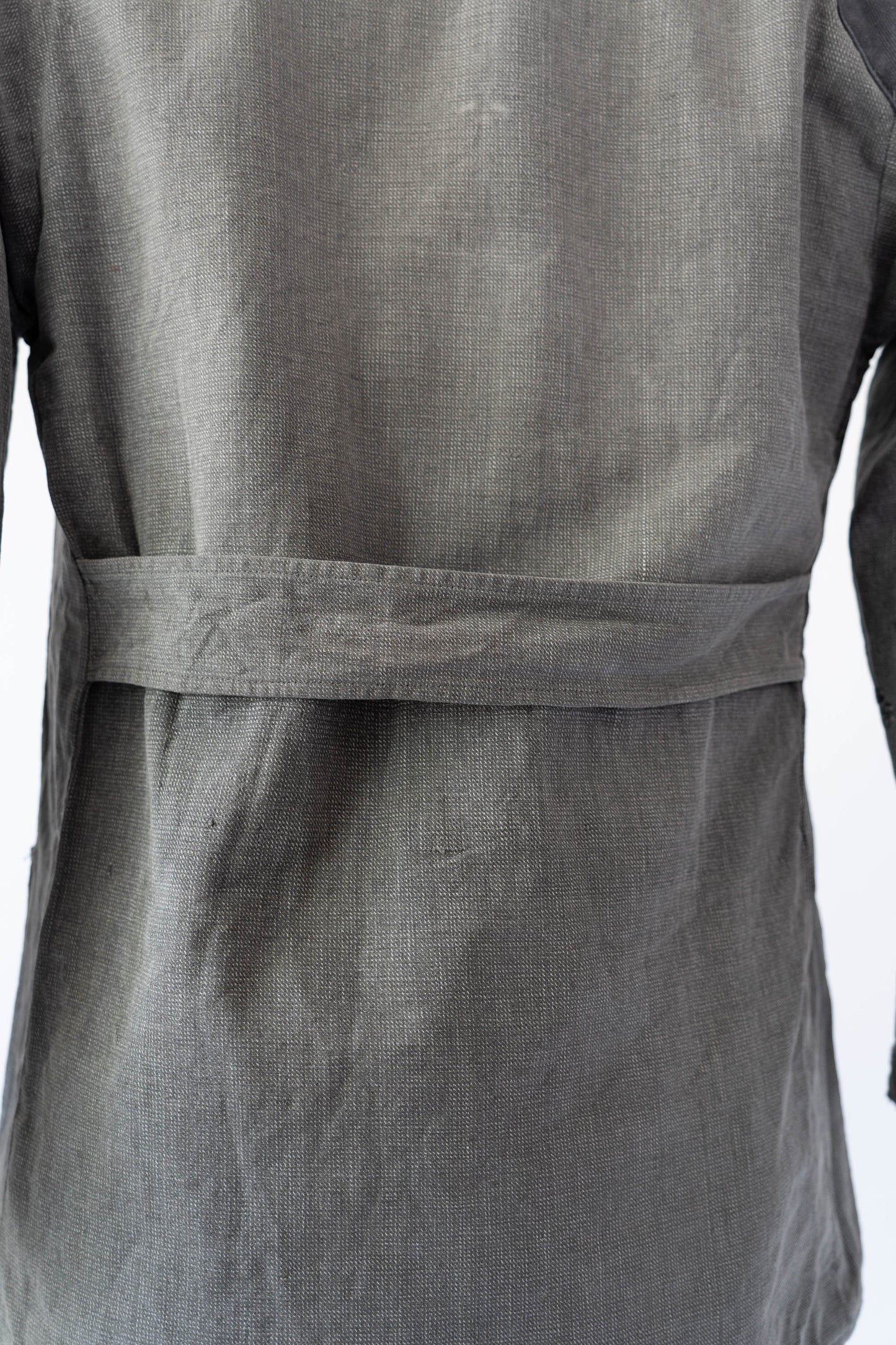 40s French Work Salt & Pepper Atelier Jacket "Boro"