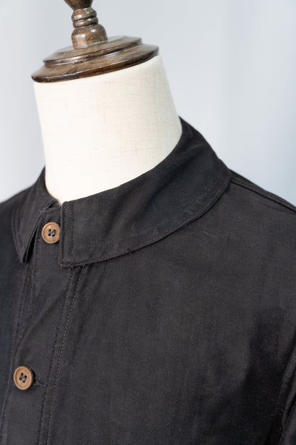 ~30s French Work Black Light Moleskin Jacket "4 Buttons"