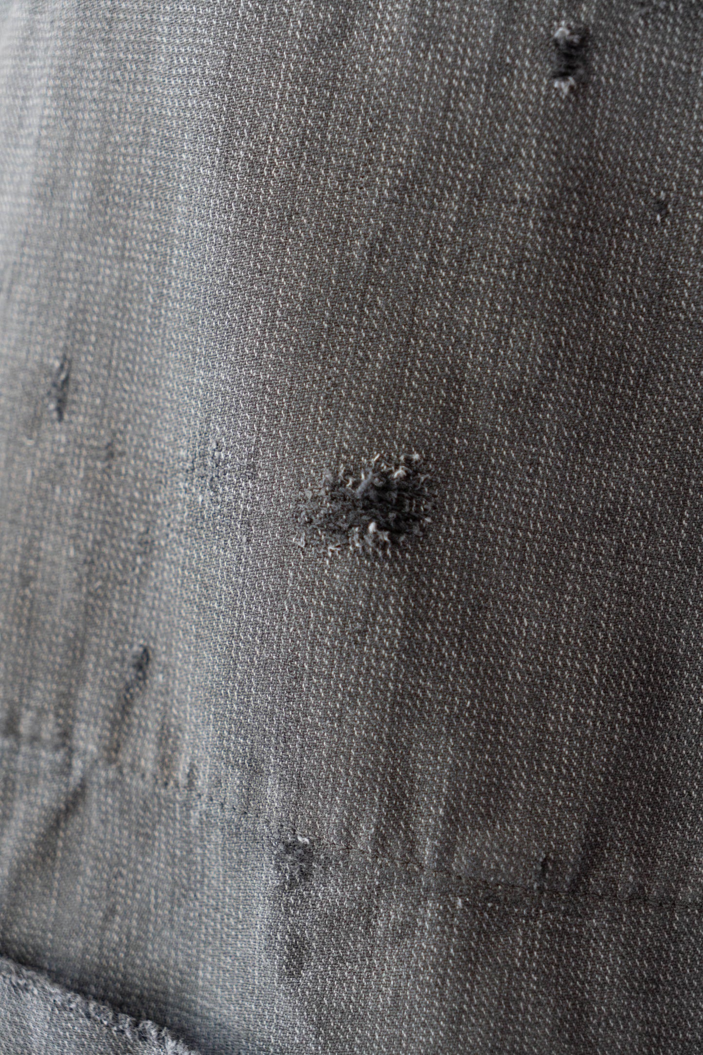 40s French Work Salt & Pepper Atelier Jacket "Boro"