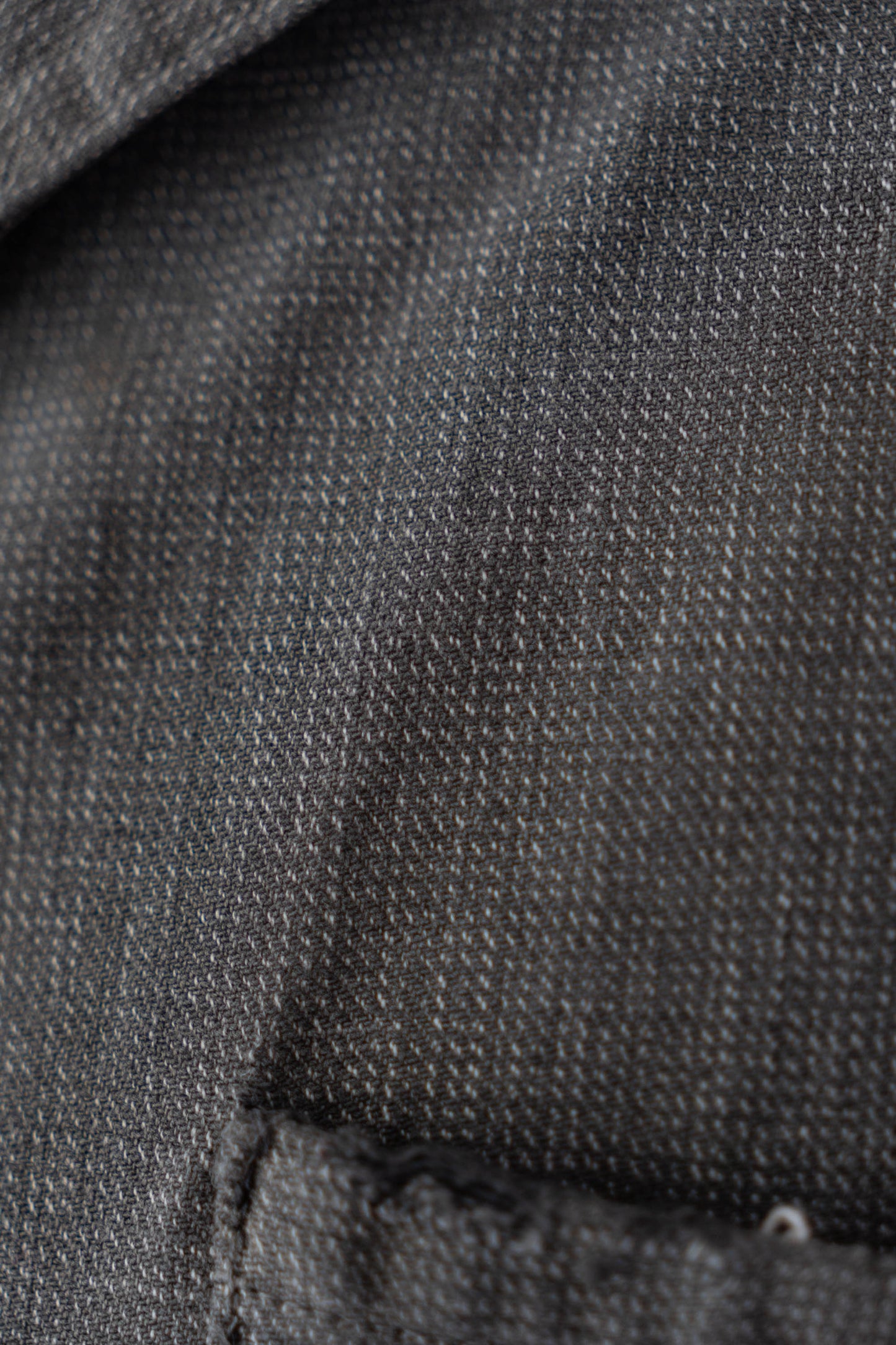 40s French Work Salt & Pepper Atelier Jacket "Boro"
