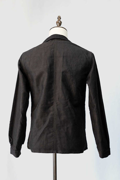 ~30s French Work Black Light Moleskin Jacket "4 Buttons"