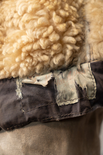 40s German Air force Luftwaffe Sheepskin Mouton Kanal Jacket