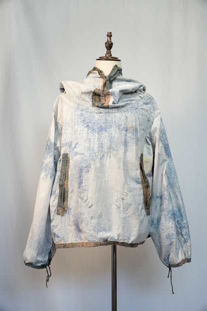 ~80s Yugoslavia Army Sniper Smock Microdat Camouflage with Groove and Bag