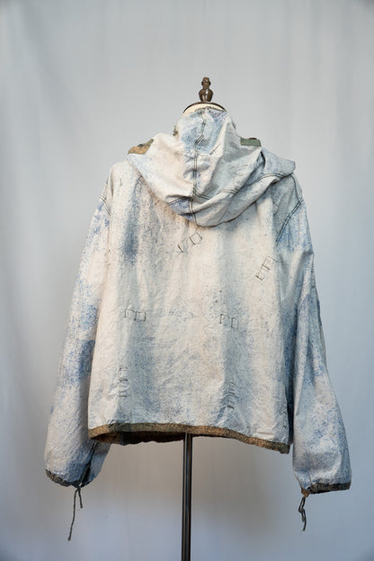 ~80s Yugoslavia Army Sniper Smock Microdat Camouflage with Groove and Bag
