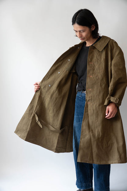 M35 French Army Motorcycle Coat Linen DEADSTOCK 1