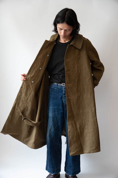 M35 French Army Motorcycle Coat Linen DEADSTOCK 2