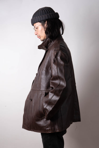 法国陆军M49机车皮夹克