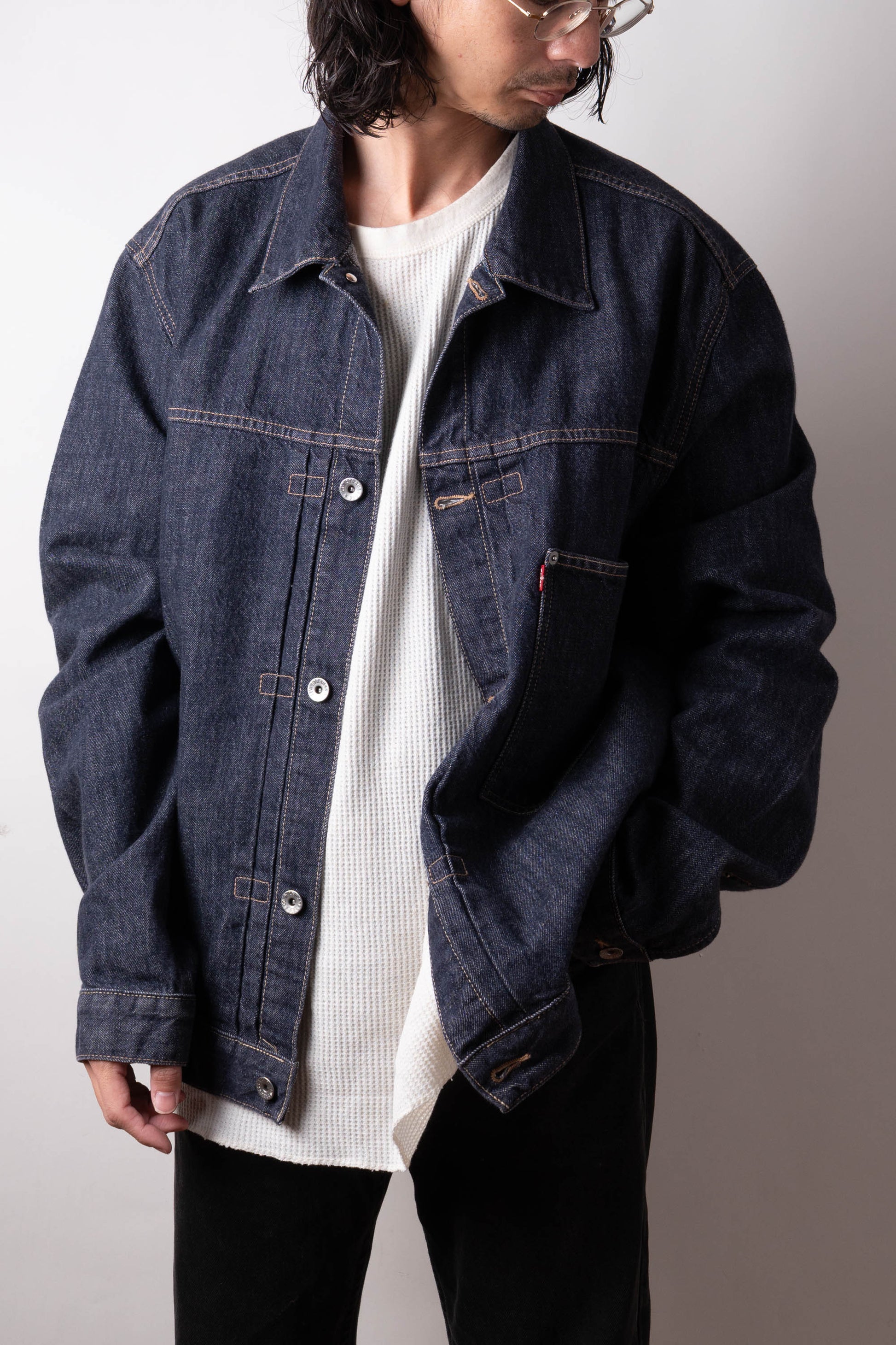 90s euro levi's "70501-04" denim jacket  1st type