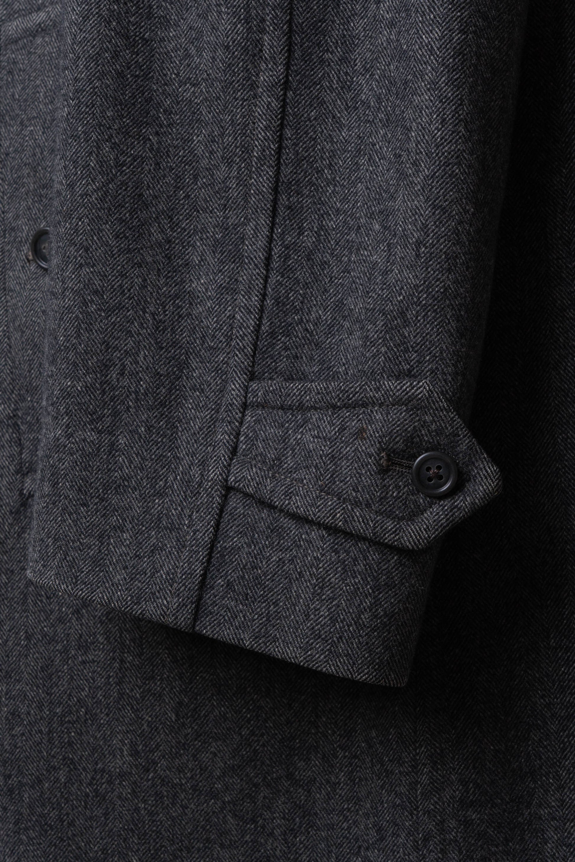 80s burberry herrinbone wool balmacaan coat