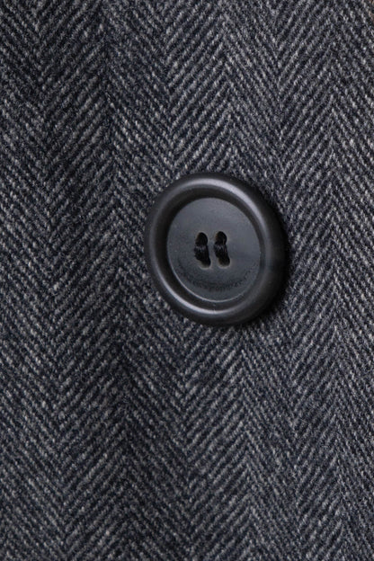 80s burberry herrinbone wool balmacaan coat