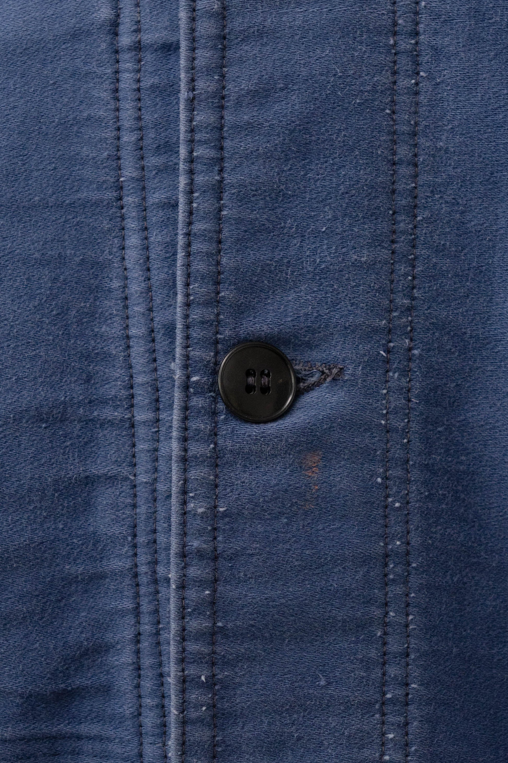 40s french work blue moleskin jacket