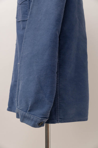 40s french work blue moleskin jacket