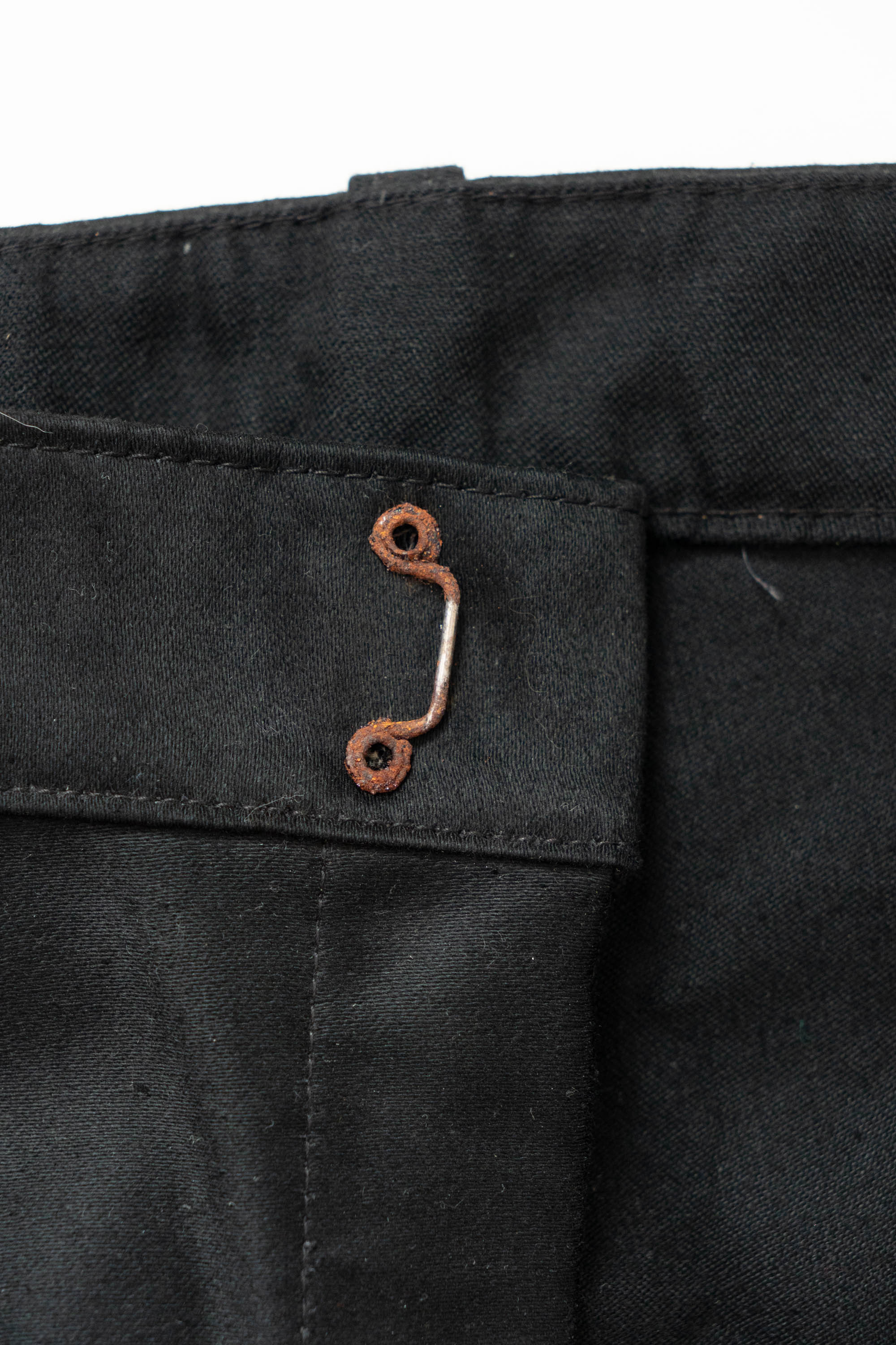 50s French Work Black Moleskin pants 