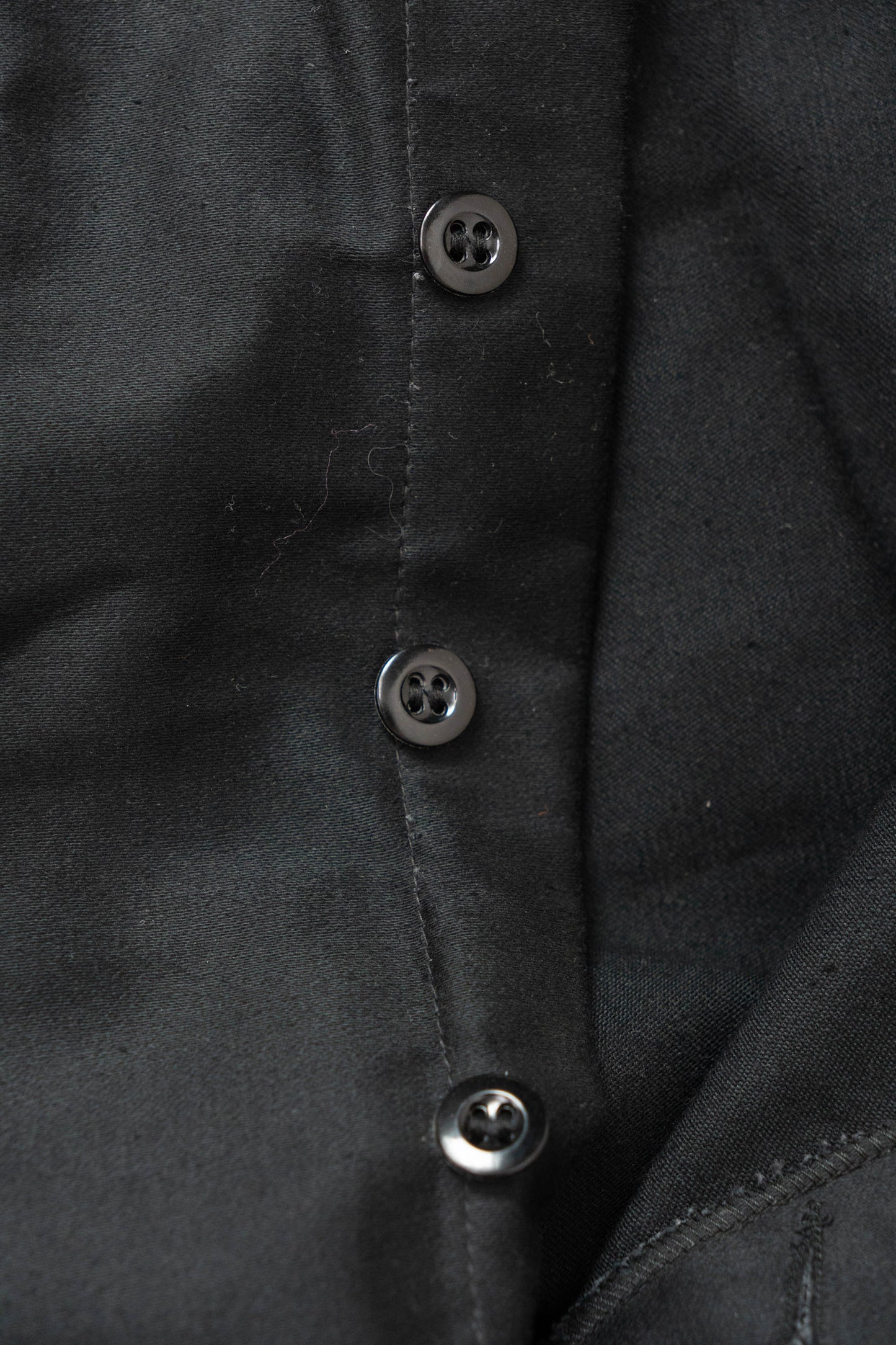 50s French Work Black Moleskin pants "Le Mont St Michel"