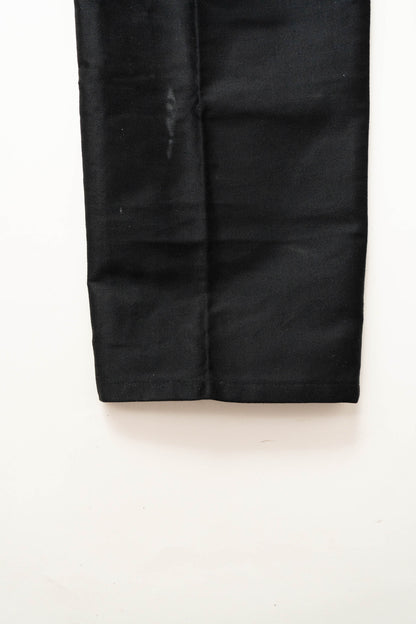 50s French Work Black Moleskin pants "Le Mont St Michel"