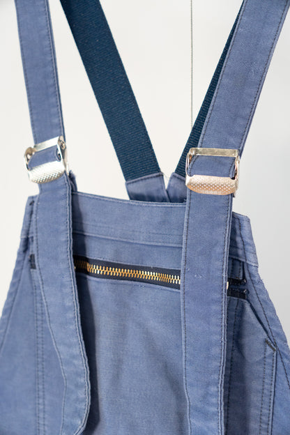 50 年代法國工裝 Moleskin 背帶褲“BARBE BLUE”