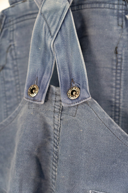 50s French Work Moleskin Overall "Le Mont St Michel"