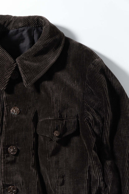 30s Hunting Corduroy Jacket Lining Light Black Moleskin&Metis DEADSTOCK